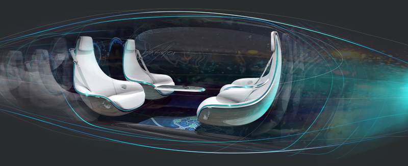 Illustration for article titled Mercedes' 'Interior Of The Future' Will Have A Coffee Table